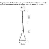 Zewnętrzna lampa wisząca LED z odlewanego ciśnieniowo aluminium Mesia