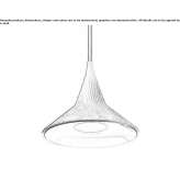 Outdoor LED hanging lamp made of aluminum Olyka