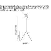 Brass outdoor hanging lamp Crodo