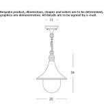 Zewnętrzna lampa wisząca z odlewanego ciśnieniowo aluminium Curaca