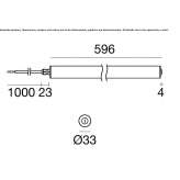 Wall-mounted polycarbonate linear external profile Dawson