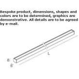 Outdoor metal linear profile Mart