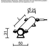 External linear profile for LED modules Perlez