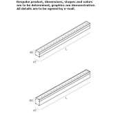 Metal floor External linear profile Borghi