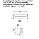 Floor aluminum linear external profile Ayas