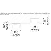 Aluminum external linear profile Zacapu