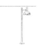 LED lighting pole made of galvanized steel Caldelas