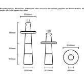 Concrete LED lighting bollard Lyskovo