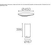 LED cement bollard Rudniki