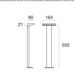 Powder-coated aluminum LED lighting pole Berrimah