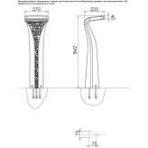 Cast iron LED lighting pole Mamara