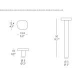 LED lighting pole made of die-cast aluminum Amixtlan