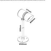 Aluminum lighting pole Pignone