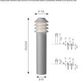 LED lighting pole made of die-cast aluminum Taxach