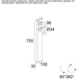 Metal LED lighting pole Mawson