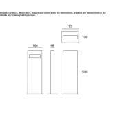 Aluminiowy słupek oświetleniowy LED Tizimin