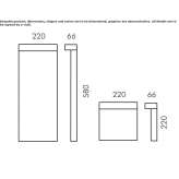 Wooden LED lighting pole Cerny