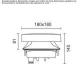 LED lighting pole made of extruded aluminum Lupsanu