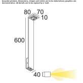 Metal LED lighting pole Izon