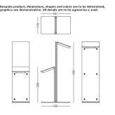 Aluminum LED lighting pole Dabrowka