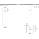 Aluminum LED lighting pole Ostrov