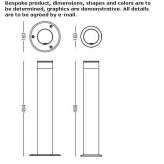 Aluminum LED lighting pole Itaberai