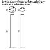 Aluminum LED lighting pole Itaberai