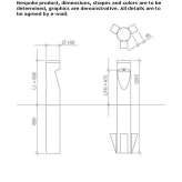 Chestnut pole powered by solar energy Leonora