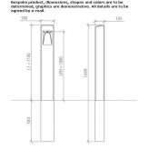 Wooden LED lighting pole Sasbach