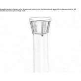 Lighting pole for public places Kokhma