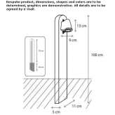 Padouk LED light pole Zilupe