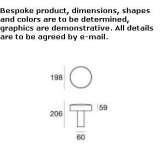 Powder-coated aluminum LED lighting pole Pierres