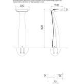 Cast iron LED lighting pole Ablanque