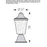 Glass lighting post Bertogne