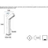 Aluminum LED lighting pole Alenquer