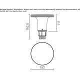 Aluminiowy słupek oświetleniowy LED Overlea