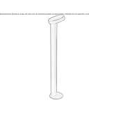Steel LED lighting pole Guaiuba