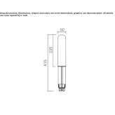 LED lighting pole made of stainless steel Roitzsch