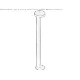 Steel LED lighting pole Guaiuba