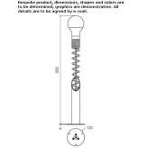 Aluminum LED lighting pole Teti