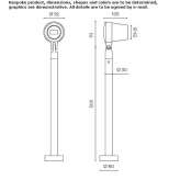 LED lighting pole made of die-cast aluminum Paste