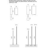 LED garden lantern made of extruded aluminum Oderzo