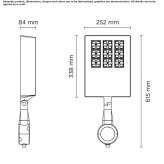 LED street lamp made of extruded aluminum Cubel