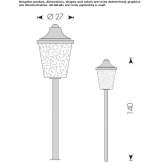 Metal garden lantern Dreux