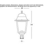 Garden lantern made of die-cast aluminum Vargata
