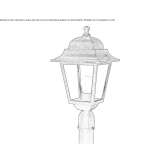 Garden lantern made of die-cast aluminum Dzitnup