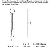 Murano glass garden lantern Pital