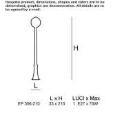 Murano glass garden lantern Pital