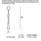 Murano glass garden lantern Pital