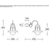 Metal garden lantern Modrany